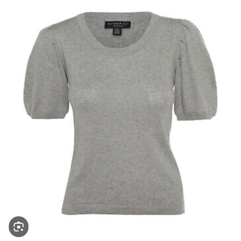 Rielle Puff Sleeve T-Shirt Air Scoop Neck Stretch Knit Top Blue‎ 3X Nwt